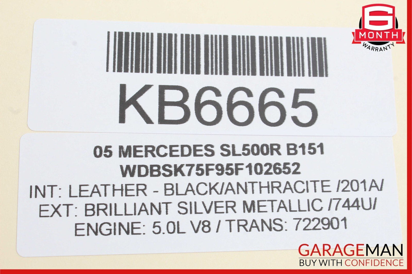 03-12 Mercedes R230 SL500 SL55 SLR Rear SAM Fuse Box Relay Module 2305453032 OEM