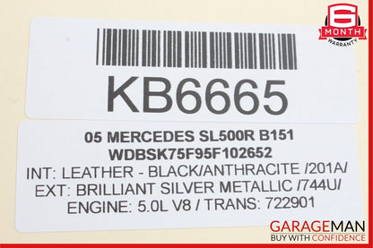 03-12 Mercedes R230 SL500 SL55 SLR Rear SAM Fuse Box Relay Module 2305453032 OEM