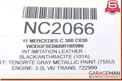 08-14 Mercedes W204 C300 Front Left Bumper Reinforcement Impact Bracket Bar OEM