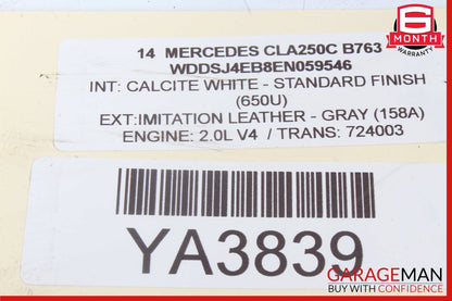 14-19 Mercedes W117 CLA250 Rear Right Wheel Spindle Knuckle Hub OEM
