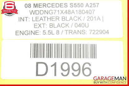 07-13 Mercedes W221 S550 CL600 Front Left Side Seat Control Switch Assembly OEM