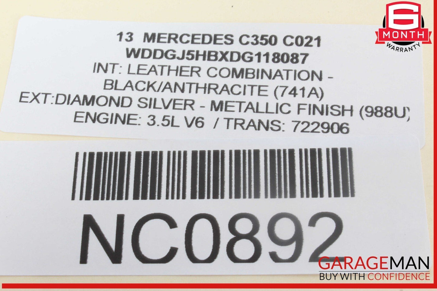 12-14 Mercedes W204 C350 C63 AMG C300 AC A/C Heater Climate Control w/ Trim OEM