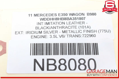 10-16 Mercedes W212 E350 Wagon Rear Right Side Wheel Spindle Knuckle Hub Bearing