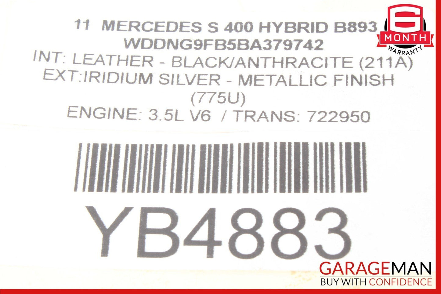 05-13 Mercedes W221 S400 E550 Front Left Side Engine Timing Chain Cover Plate