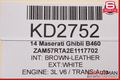 14-17 Maserati Ghibli Rear Right & Left Side Door Sound Audio Speaker Set OEM