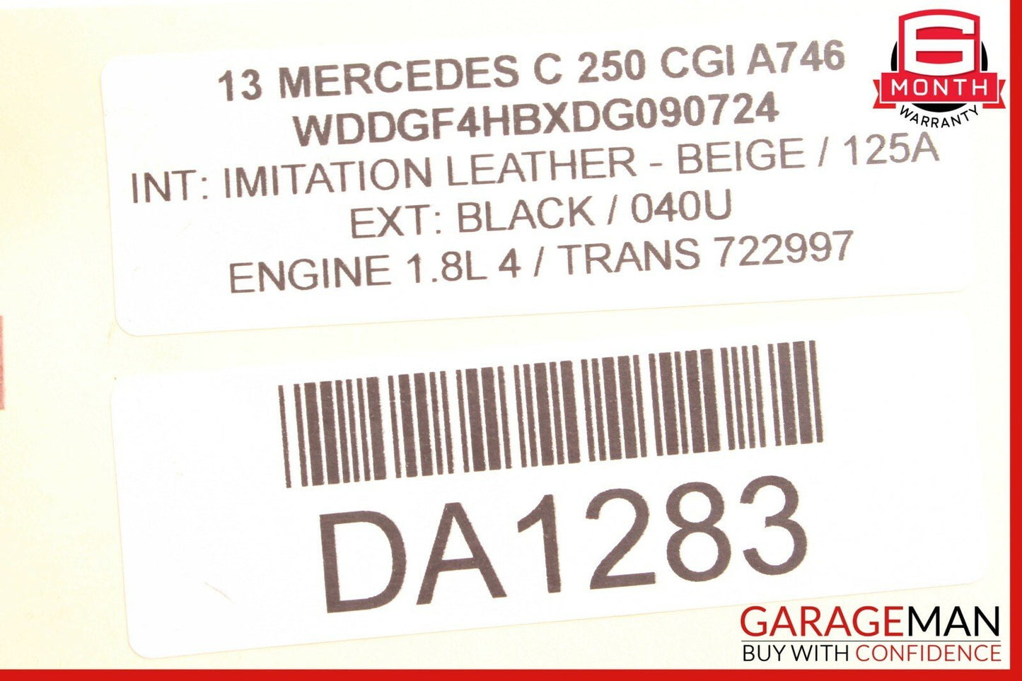 08-14 Mercedes W204 C250 C300 Sedan Top Roof Shark Fin GPS Radio Antenna OEM