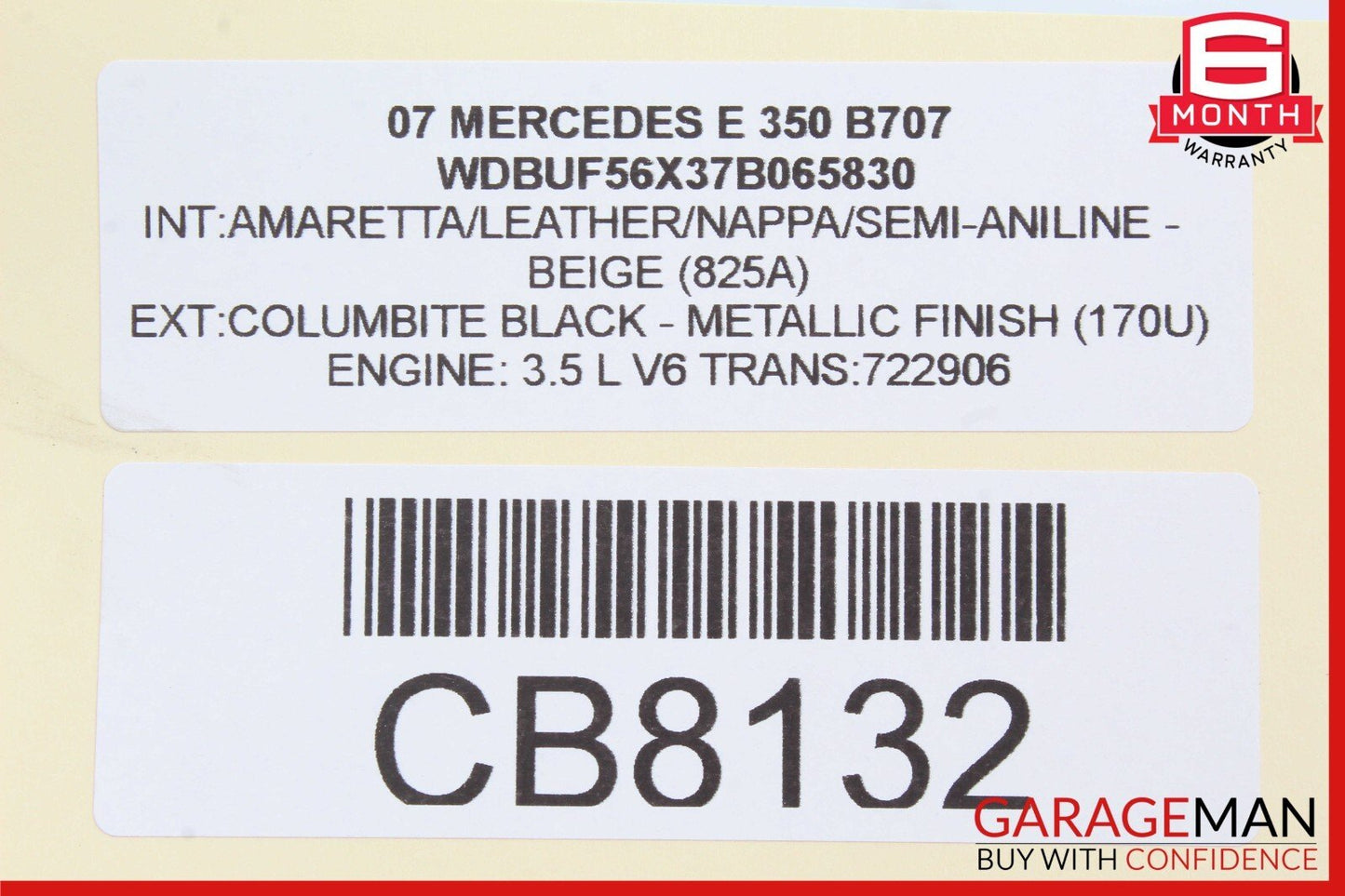 05-13 Mercedes W211 E350 Front Left Side Engine Timing Chain Cover Plate OEM