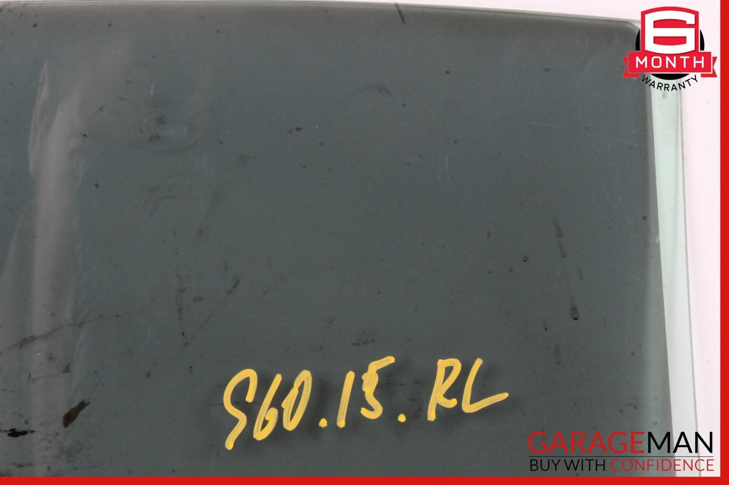 11-18 Volvo S60 V60 Rear Left Driver Side Door Window Glass 31385418 OEM