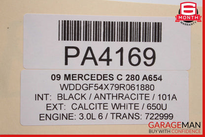 06-11 Mercedes SLK280 C280 3.0L M272 V6 Engine Motor Block Assembly RWD 182k OEM