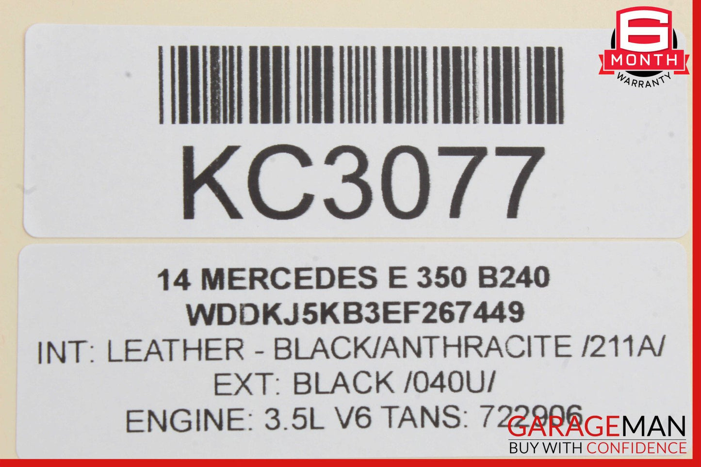 10-17 Mercedes W207 E350 Front Right Passenger Seatbelt Seat Belt Retractor OEM