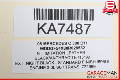 08-11 Mercedes W204 C300 Front Right Passenger Side Exterior Door Handle OEM