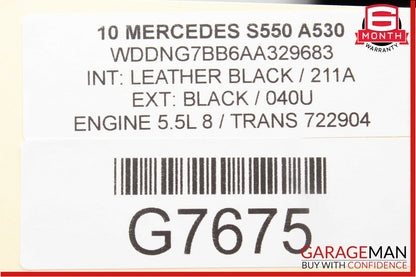 10-13 Mercedes W221 S550 E550 Active Lane Assist Front Camera Multi Purpose OEM