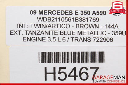 03-09 Mercedes W211 E350 E550 Front Left Driver Side Window Regulator Motor OEM