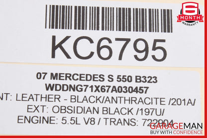 07-09 Mercedes W221 S550 Front Dashboard Dash Trim Panel Cover Bezel Wood OEM