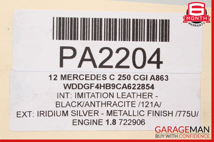 12-15 Mercedes C250 SLK250 7G Tronic Automatic Transmission 722.997 OEM 75k