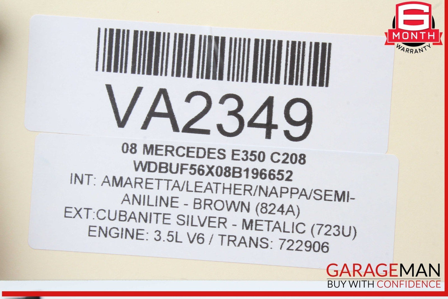 03-09 Mercedes W211 E350 E500 Hazard Door Lock Switch Control Panel Wood OEM