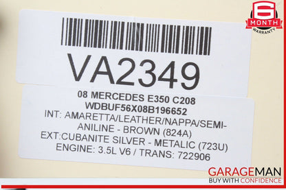 03-09 Mercedes W211 E350 E500 Hazard Door Lock Switch Control Panel Wood OEM
