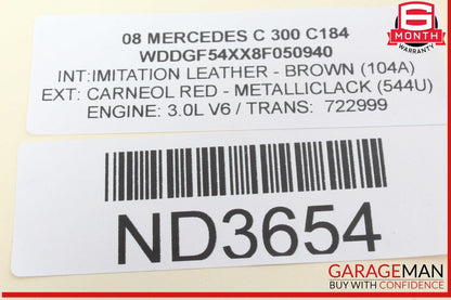 08-11 Mercedes W204 C300 C350 iPod Interface Control Module Unit 2048703994 OEM