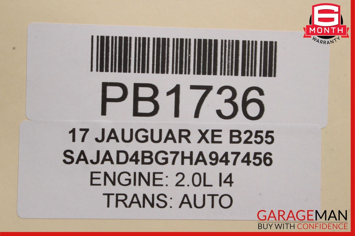 17-19 Jaguar XE Front Right Passenger Side Interior Door Trim Cover Panel OEM