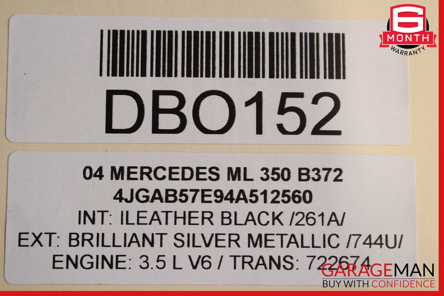 98-05 Mercedes W163 ML350 Base Rocker Panel Side Skirt Left OEM