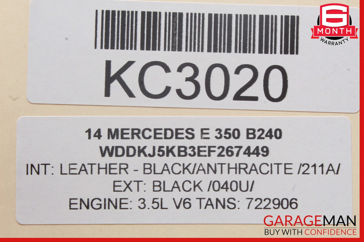 10-20 Mercedes W207 E350 SL550 Rear Left Window Regulator Motor 2078200542 OEM