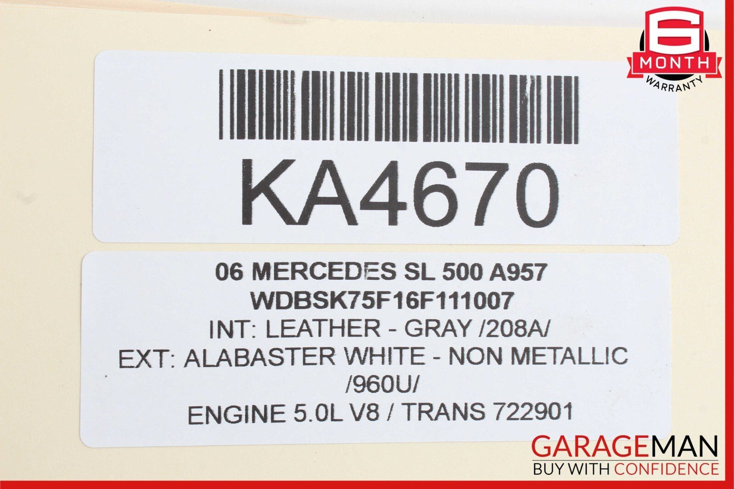 03-11 Mercedes SL500 SL600 ABC Front Hydraulic Valve Block Suspension Pump Assy
