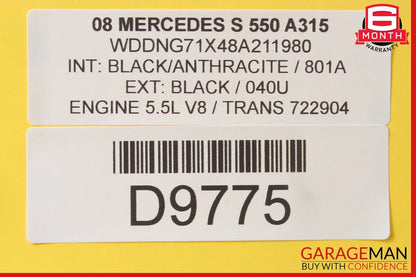 07-13 Mercedes W221 S550 S63 AMG Front Right Passenger Under Seat Control Unit
