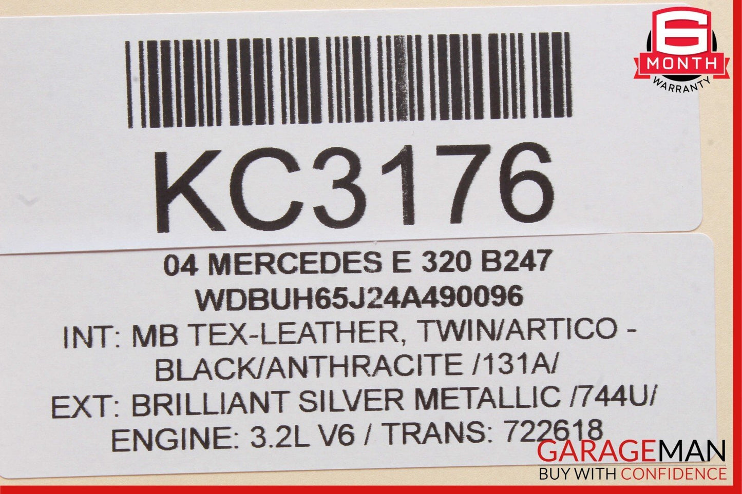 03-09 Mercedes W211 E320 E350 E500 Rear Right Side Exterior Door Handle OEM