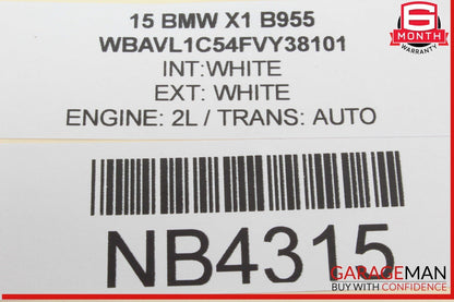 12-15 BMW X1 Center Interior Trim Cover Dash Panel w/ Air Vents