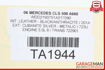 03-11 Mercedes SL550 CLS500 Rear Right / Left Side Suspension Upper Control Arm