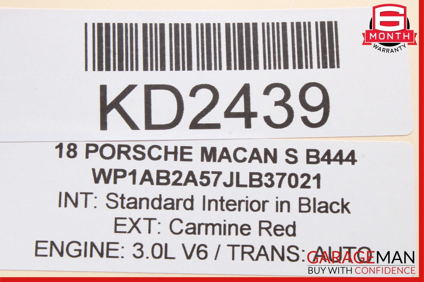 15-18 Porsche Macan Rear Left / Right Side Door Control Module Unit OEM