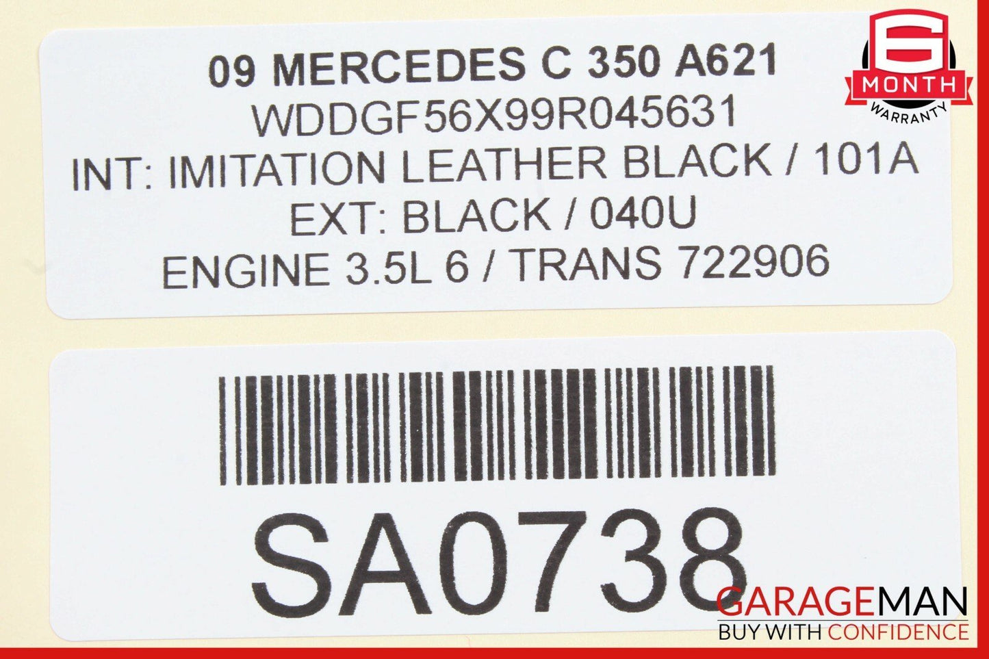 08-11 Mercedes W204 C300 C350 Engine Radiator Cooling Fan Motor Assembly OEM