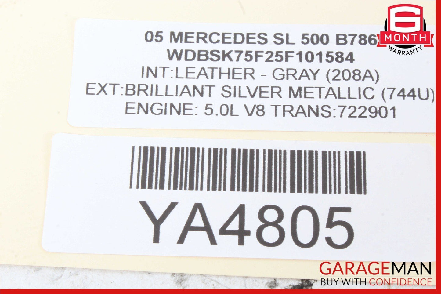 03-06 Mercedes R230 SL500 SL600 Steering Column Combination Switch Assembly OEM