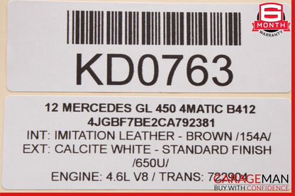 03-13 Mercedes X164 GL450 ML350 R350 Front Right Side Seat Control Module OEM