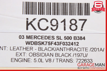 03-06 Mercedes R230 SL500 Steering Column Combination Switch Assembly OEM