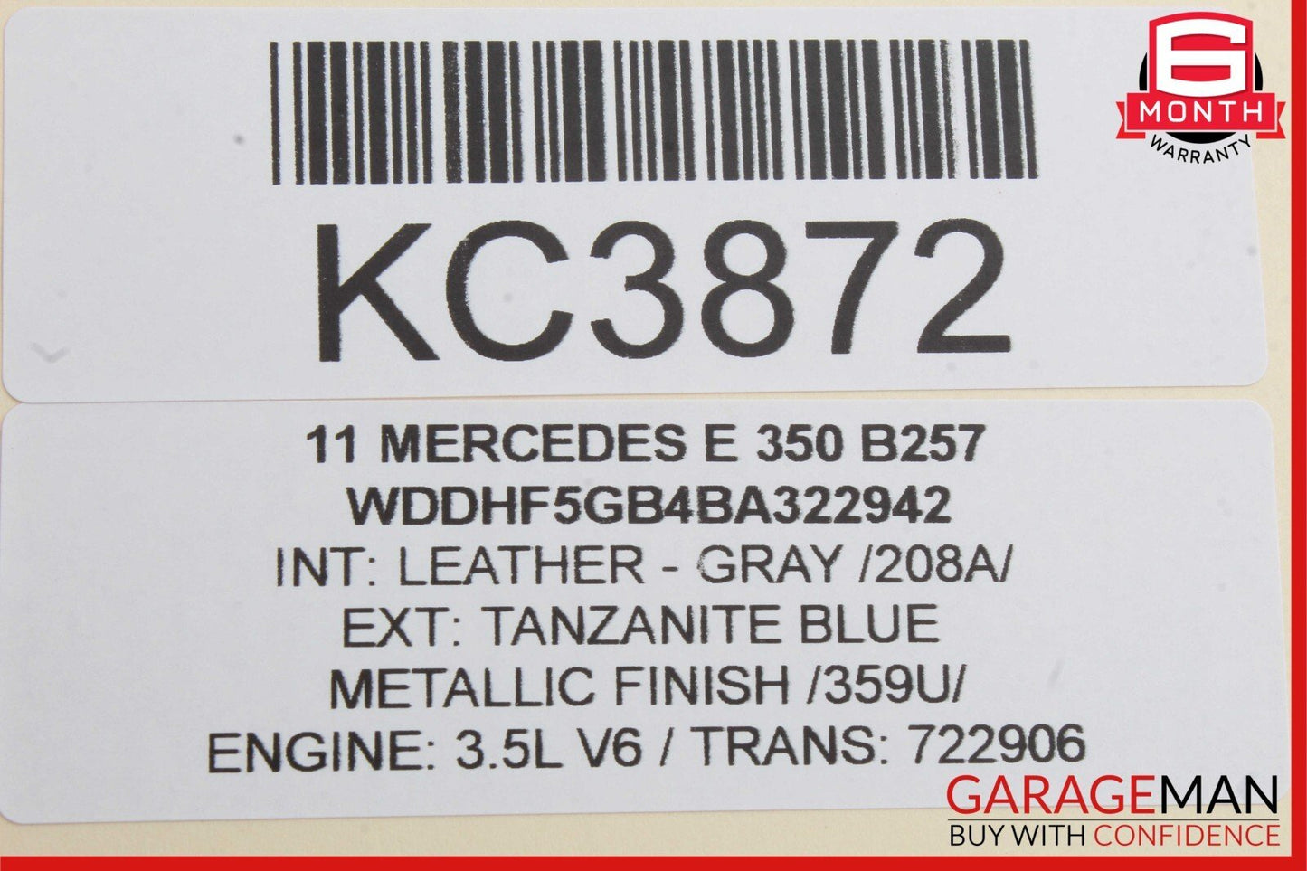 10-18 Mercedes W212 E350 CLS500 Rear Right or Left Door Audio Sound Speaker OEM