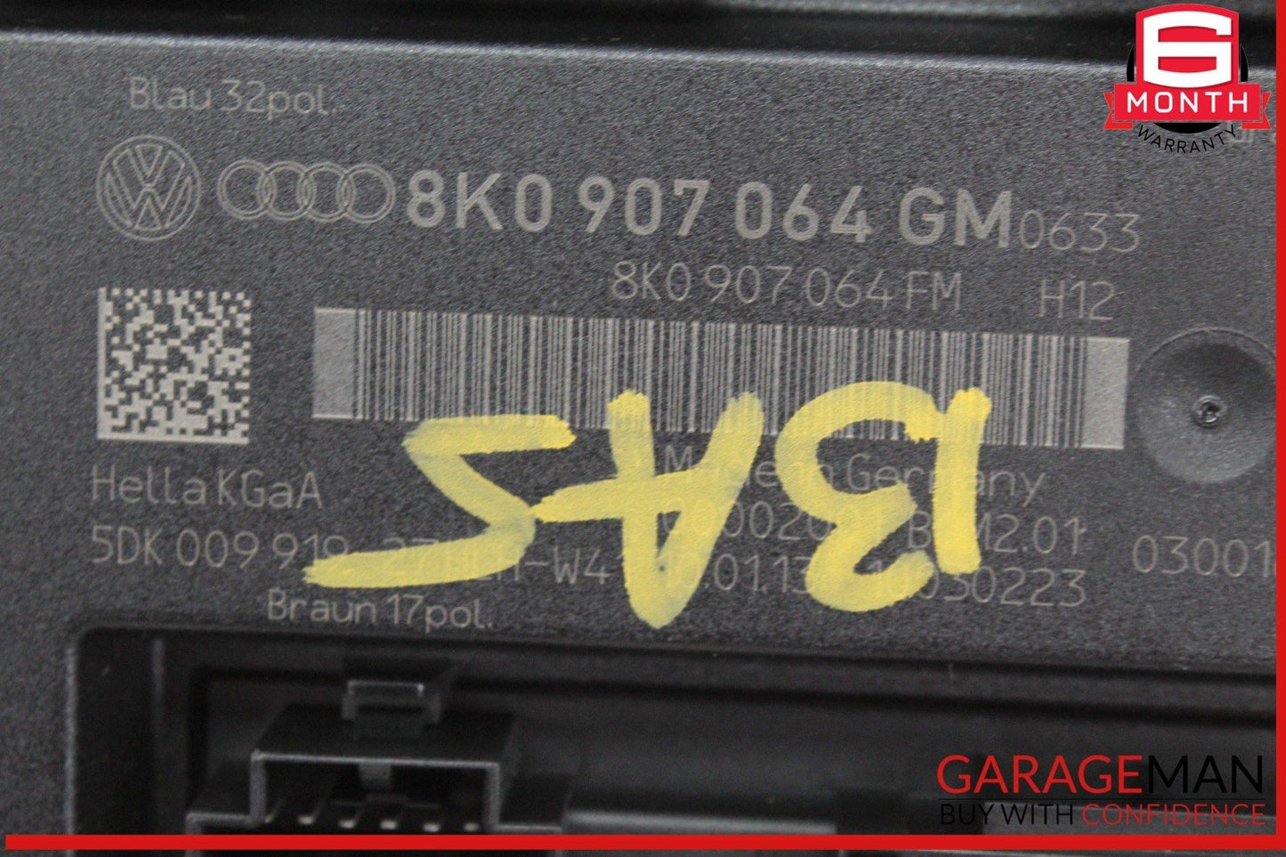 13-17 Audi A5 A4 S4 Body Computer Control Module Unit BCM 8K0907064GM OEM
