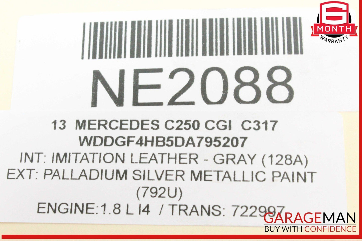 12-14 Mercedes W204 C250 CGI Front Right Side Headlight Support Bracket OEM