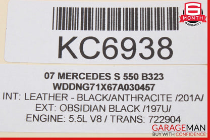 07-13 Mercedes W221 S500 S550 Front Left Side Under Seat Controller Module Unit