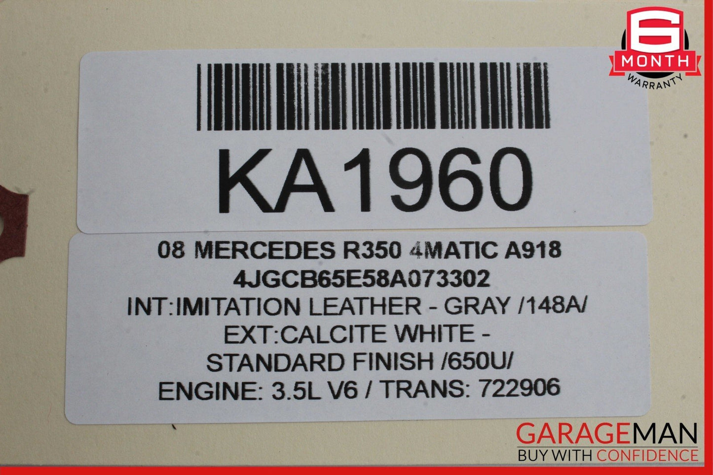 06-09 Mercedes W251 R350 R550 R63 AMG Windshield Washer Fluid Tank Reservoir OEM