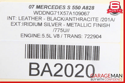 07-09 Mercedes W221 S550 CL550 Bluetooth Mobile Cell Phone Control Module OEM
