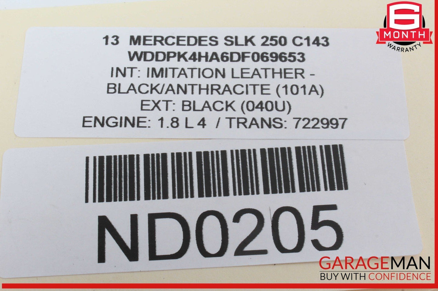 10-20 Mercedes R172 SLK250 E350 Front Left Window Regulator Motor 2078200542 OEM