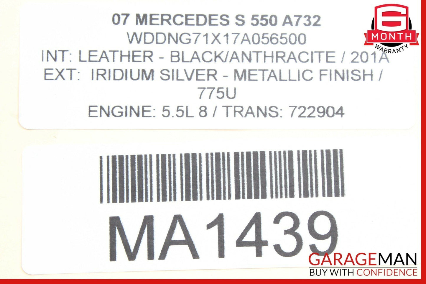 07-13 Mercedes W221 S550 S600 S350 Front Left Driver Under Seat Control Unit OEM