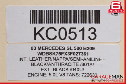 03-08 Mercedes R230 SL500 Door Control Module Right Side 2308203626 OEM