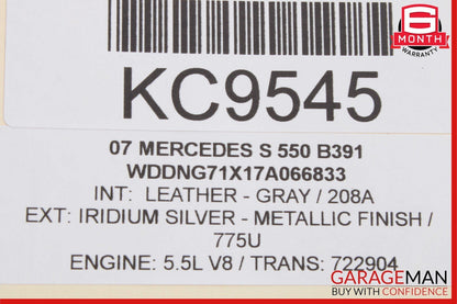 07-13 Mercedes W221 S550 CL600 Front Left Driver Door Lock Latch Actuator OEM