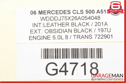 06-11 Mercedes W219 CLS500 CLS55 AMG Rear Left Side Door Controller Module