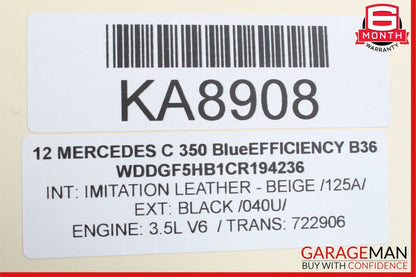 08-18 Mercedes W204 C300 C250 E550 Front Left Side Seat Control Module Unit OEM