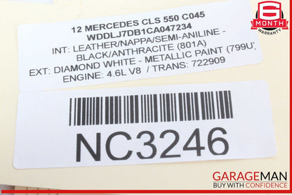 12-18 Mercedes W218 CLS550 4.6L Right Exhaust Pipe Adapter 2781400808 OEM