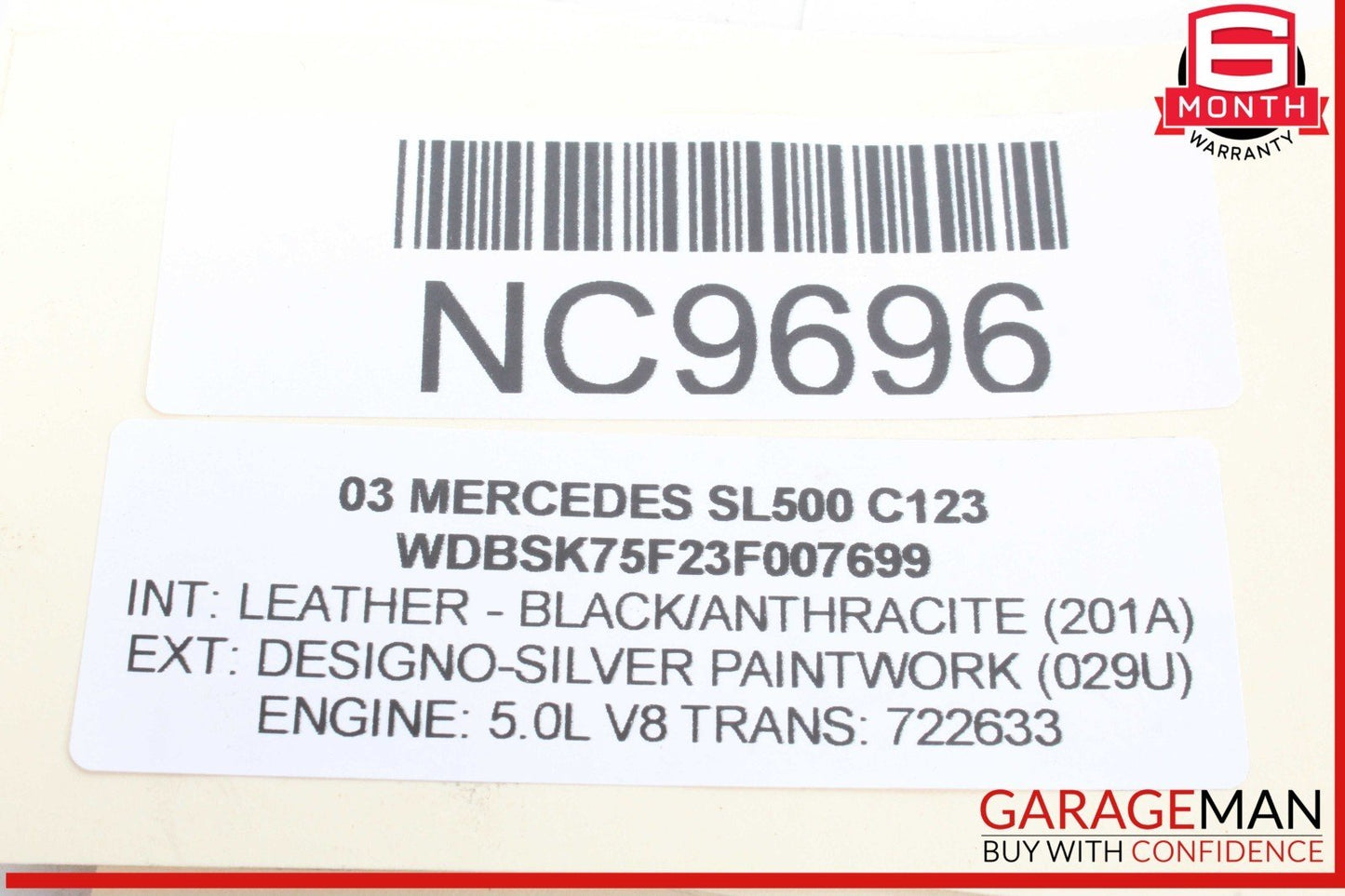 03-06 Mercedes R230 SL500 SL600 Front Right Hydraulic Shock Strut Absorber OEM