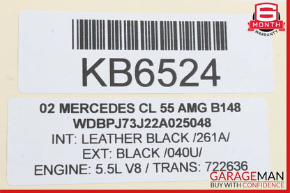 00-06 Mercedes W215 CL55 AMG Rear Left Keyless Go Entry Antenna Control Module